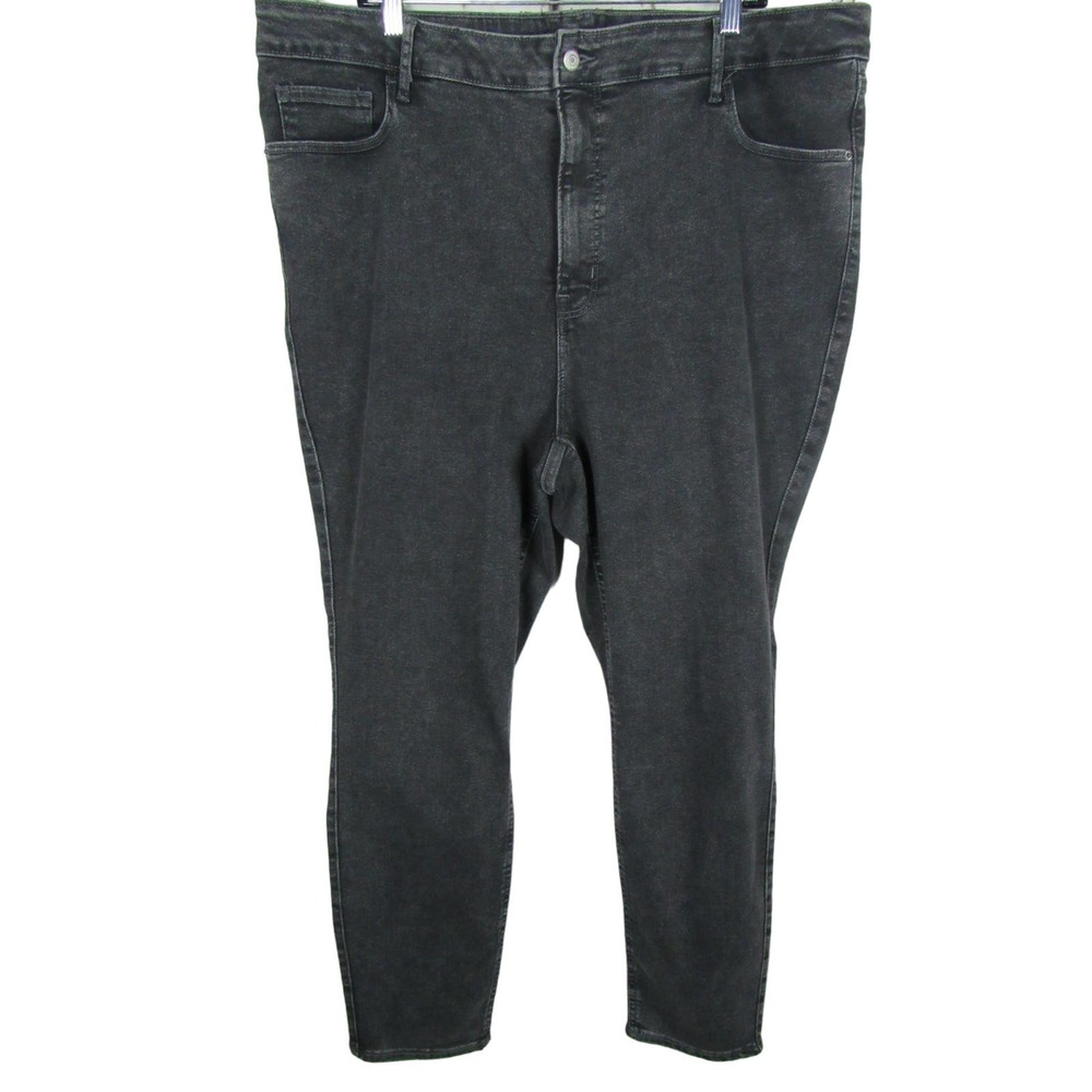 Old Navy Women Jeans Black Size 24 Extra Highrise Rockstar Super Skinny Denim
